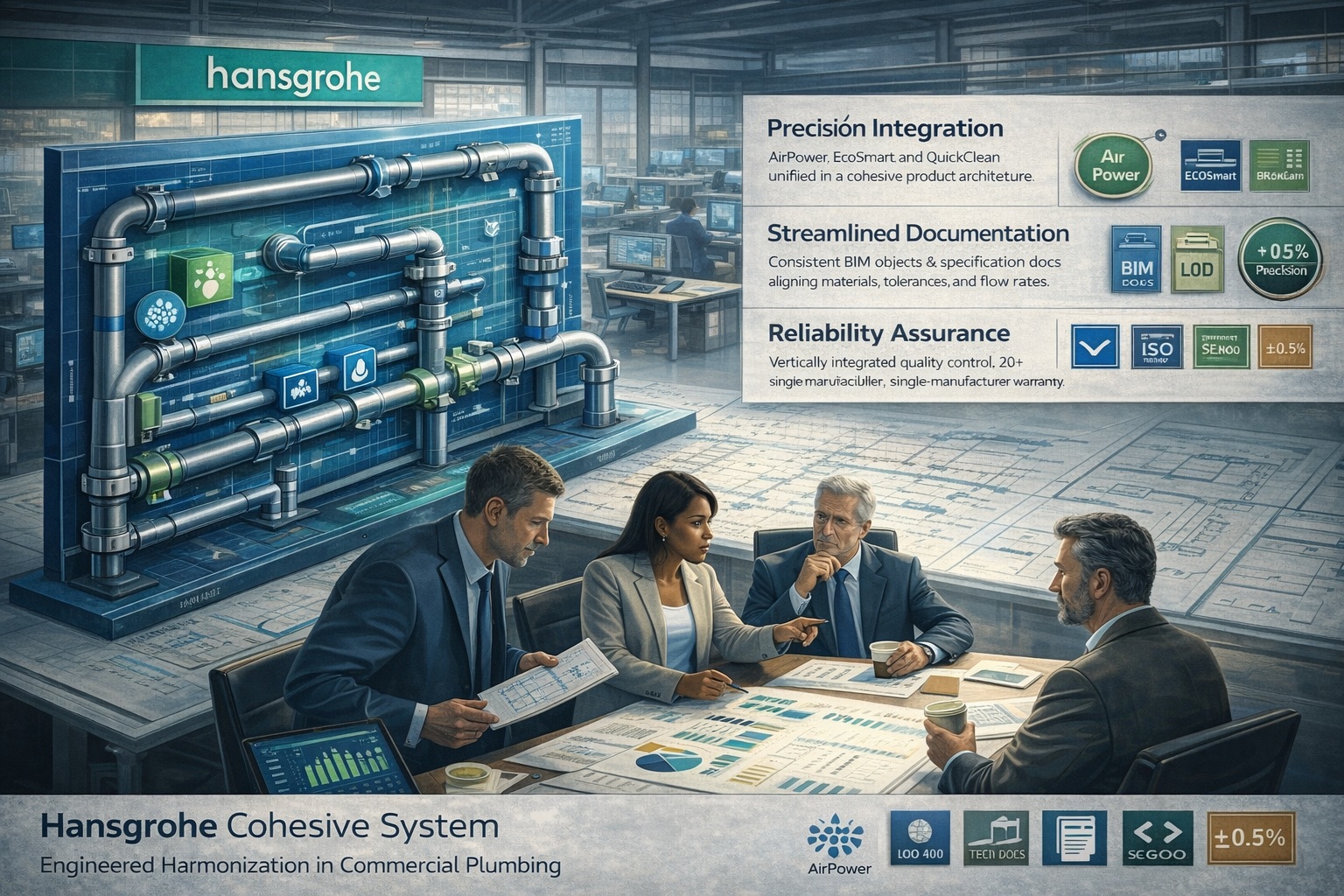 Hansgrohe cohesive system
